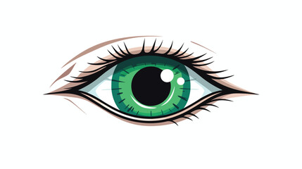 Eye vector icon flat vector