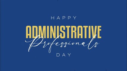 Administrative Professionals day, Secretaris day, Holiday Concept Video Template
