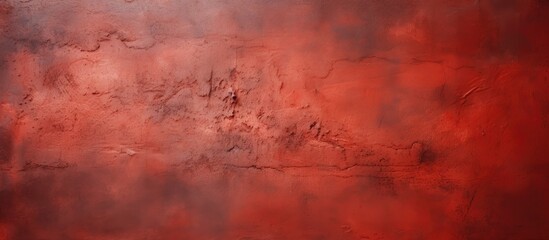 Fototapeta premium A close up of a red brick wall with a blurred background featuring shades of brown, amber, orange, and pink, resembling a natural landscape under a cloudy sky