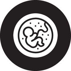 embryo glyph icon