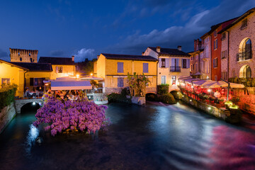 The beautiful village of Borghetto near Valeggio sul Mincio. Province of Verona, Veneto, Italy - 757033220