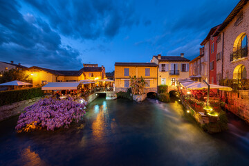 The beautiful village of Borghetto near Valeggio sul Mincio. Province of Verona, Veneto, Italy - 757033257