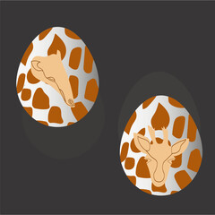 Easter Egg.Chicken eggs.Image on a white background.Vector - 757033288