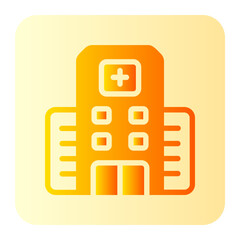 hospital gradient icon