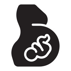 pregnancy glyph icon