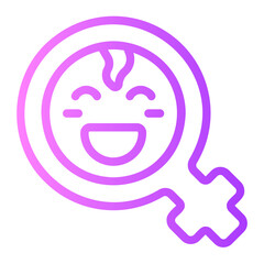girl gradient icon