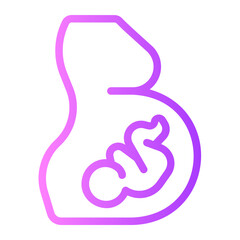 Obraz premium pregnancy gradient icon