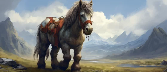 Foto op Canvas Dwarf horse © Ashley