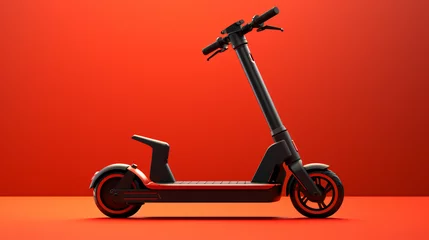 Tuinposter Scooter Electric scooters revolutionize commuting transportation