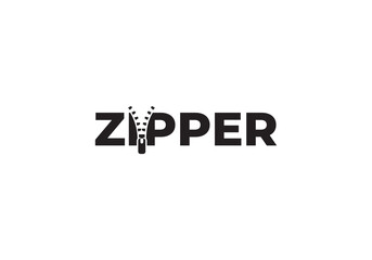 wordmark zipper simple creative logo design © priyo