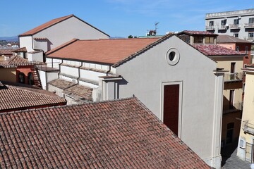 Benevento - Scorcio dell'ex Convento di San Vittorino dalla terrazza dell'Hortus Conclusus