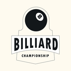 Billiard Sport Badge - 757043667