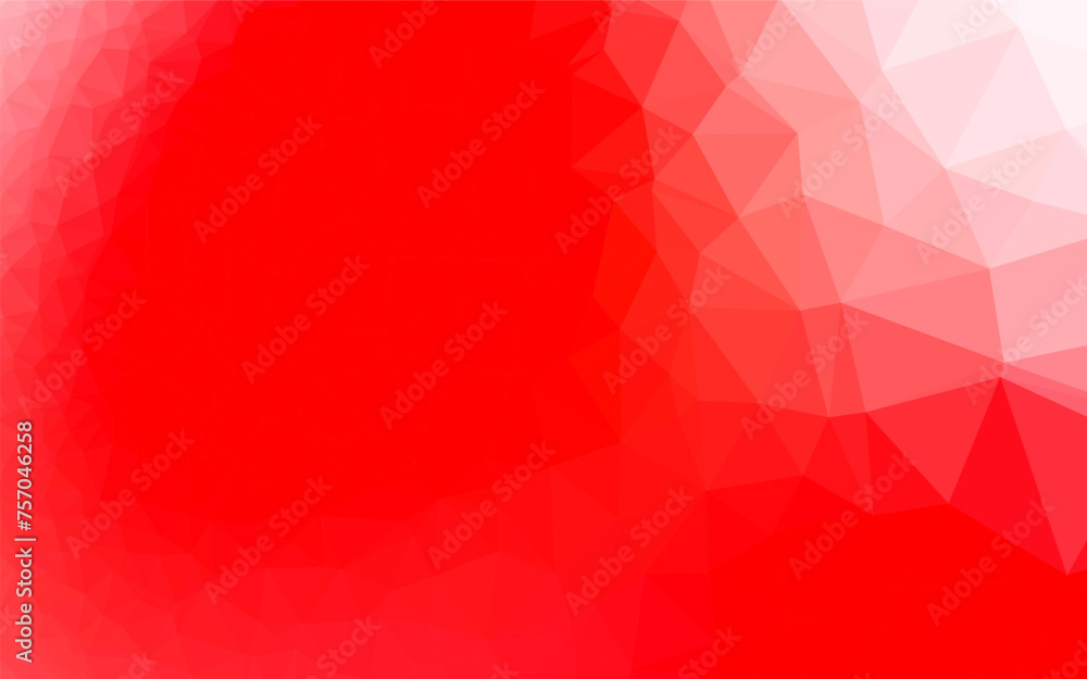 Poster light red vector abstract mosaic pattern.