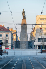 Miasto Łódź- widok na Plac Wolności.	