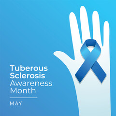 vector graphic of Tuberous Sclerosis Awareness Month ideal for Tuberous Sclerosis Awareness Month celebration.