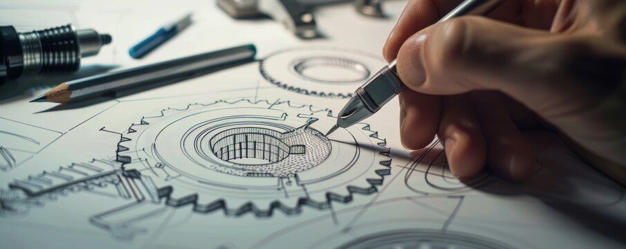 Delicate hands delicately adjusting the intricate components