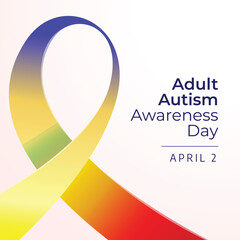 vector graphic of Adult Autism Awareness Day ideal for Adult Autism Awareness Day celebration.