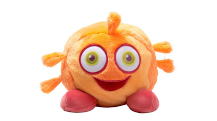 Plush Toy with Detachable Parts on isolated background