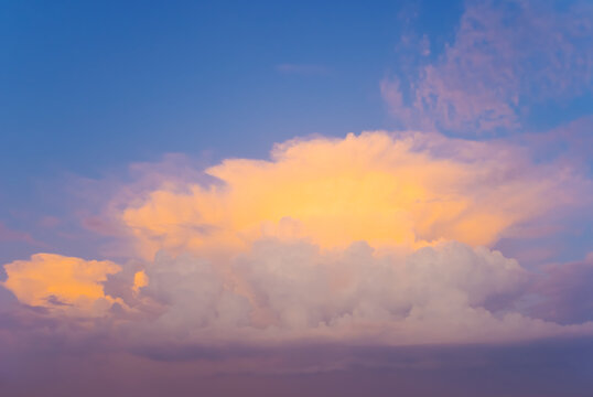 evening dense cloudy sky background