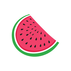 Watermelon food icon color isolated vector on white background.