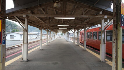 山口線、山口駅のホーム