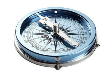 Vintage compass with black gauge isolated on a Transparent background. Generative AI