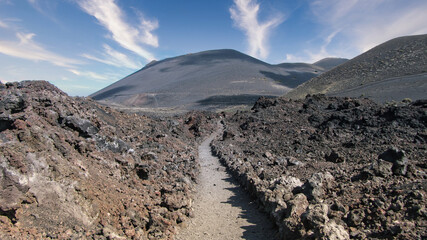 Ruta de Los Volcanes Trail, i.e. the Volcanoes Trail, La Palma, Canary Islands - obrazy, fototapety, plakaty