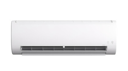 Sleek Design of Air Conditioner on isolated white background - obrazy, fototapety, plakaty