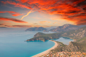 Blue Lagoon in Oludeniz Fethiye, Turkey