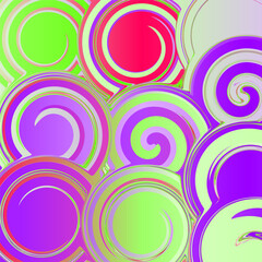 Abstract pattern. Colorful circles abstract background. Vector illustration.	
