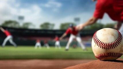 Baseball on Pitcher's Mound
