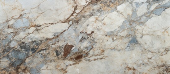 A detailed close up of a marble countertop showcasing the beautiful marble texture, a natural material reminiscent of solid rock formations