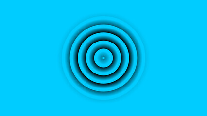 Yellow radial abstract pattern for web template background, brochure cover or app. Material style. Geometric 3D illustration.