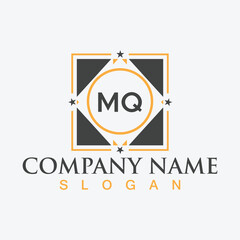 MQ initial letter logo design for company branding or business