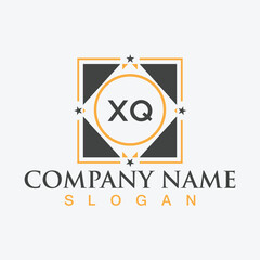 Creative XQ square logo design for your business