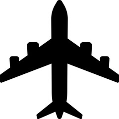 one black airplane icon on white,vector illustration.