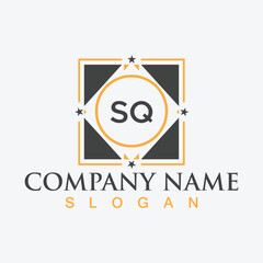 Letter SQ Creative Logo Design Template with Modern Letter Design
