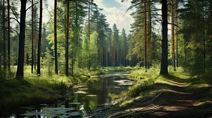 Foto op Plexiglas Forest near Moscow © Ashley