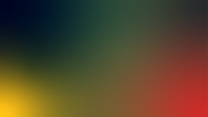 Smooth gradient background, dark blue, red, green, yellow