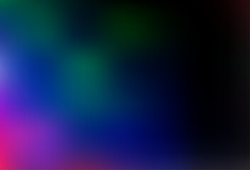 Obraz premium Dark Multicolor, Rainbow vector blurred shine abstract pattern.