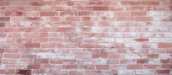 A close up of a brown brick wall showcasing the intricate brickwork pattern in peach hues. The blurred background highlights the composite material used in the building art