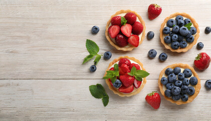 Tartlets with an Assortment of Fresh Berries