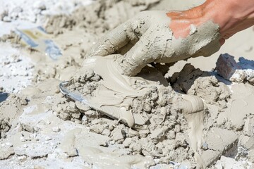 industrial worker handling asbestos without protective gear, symbolizing occupational hazards in industries contributing to mesothelioma.