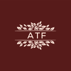 ATF  logo design template vector. ATF Business abstract connection vector logo. ATF icon circle logotype.
 - obrazy, fototapety, plakaty