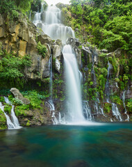 Wasserfall Bassin des Aigrettes, Saint Paul, Reunion, Frankreich