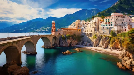 Foto op Canvas landmark of Italy on background © Tidarat