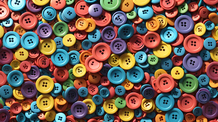 Background of colorful buttons - obrazy, fototapety, plakaty