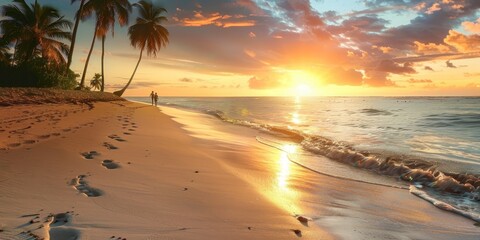 A man is walking on the beach with his surfboard