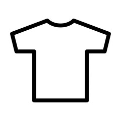 T-shirt icon, vector template element illustration for design