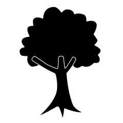 tree silhouette icon